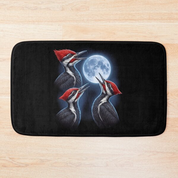 Item preview, Pileated Woodpecker Howling Moon Art Bird Lover Birding designed and sold by TerryConnells.