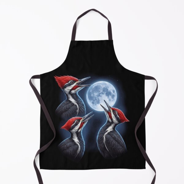 Item preview, Pájaro carpintero crestado aullando a la luna Arte Amante de las aves Observación de aves designed and sold by TerryConnells.