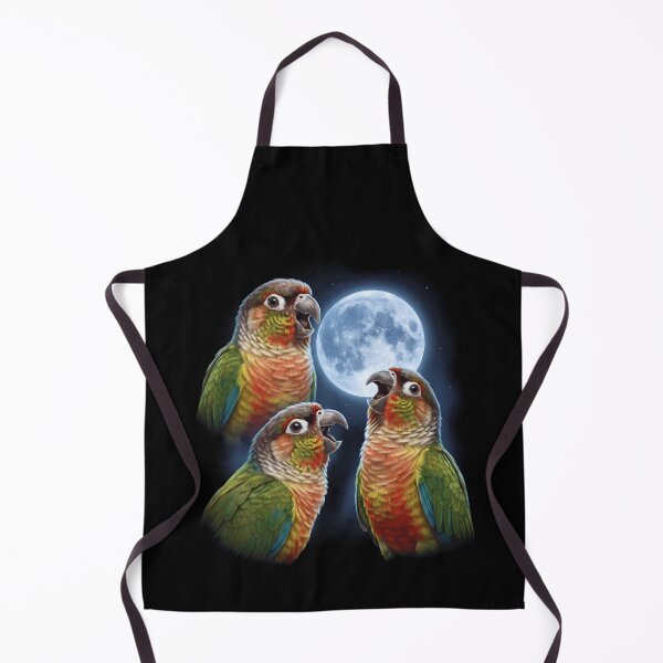 Item preview, Pineapple Green Cheeked Conure Howling Moon Art Parrot Lover designed and sold by TerryConnells.