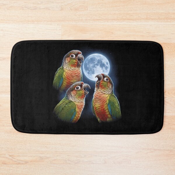 Item preview, Pineapple Green Cheeked Conure Howling Moon Art Parrot Lover designed and sold by TerryConnells.