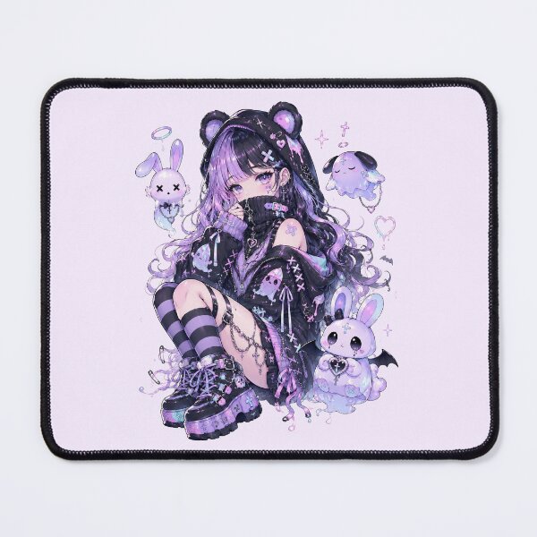 Item preview, Pastel Goth Yami Kawaii Anime Girl Streetwear Art designed and sold by HeyChickasClubX.