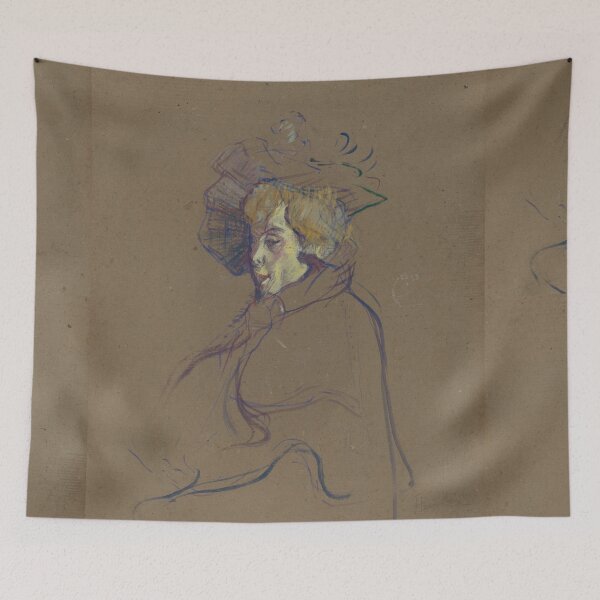 Item preview, Jane Avril by Henri de Toulouse-Lautrec | Vintage Paris Art Nouveau Poster Print designed and sold by artofuniverse.