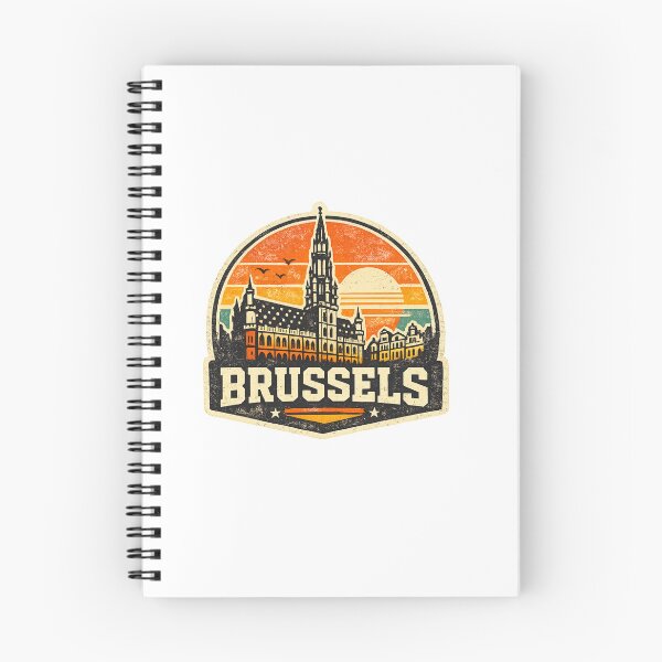 Item preview, Brussels Belgium Retro Travel Souvenir designed and sold by Imaginarium of Chaos falcon88 .