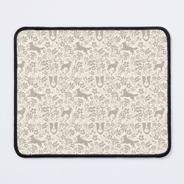 Item preview, Border Collie Floral Silhouette Pattern | Elegant Herding Dog Design in Sepia designed and sold by WildLakePatterns.