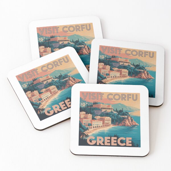 Item preview, Corfu Greece Travel Art designed and sold by AmazingWorld91.