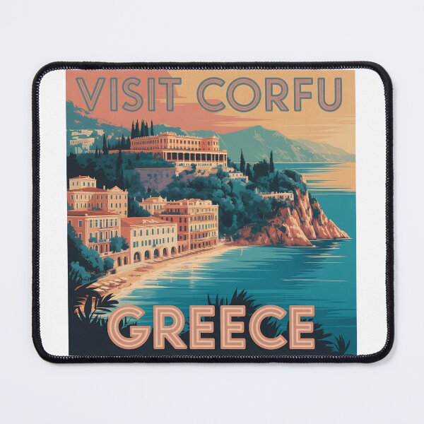 Item preview, Corfu Greece Travel Art designed and sold by AmazingWorld91.