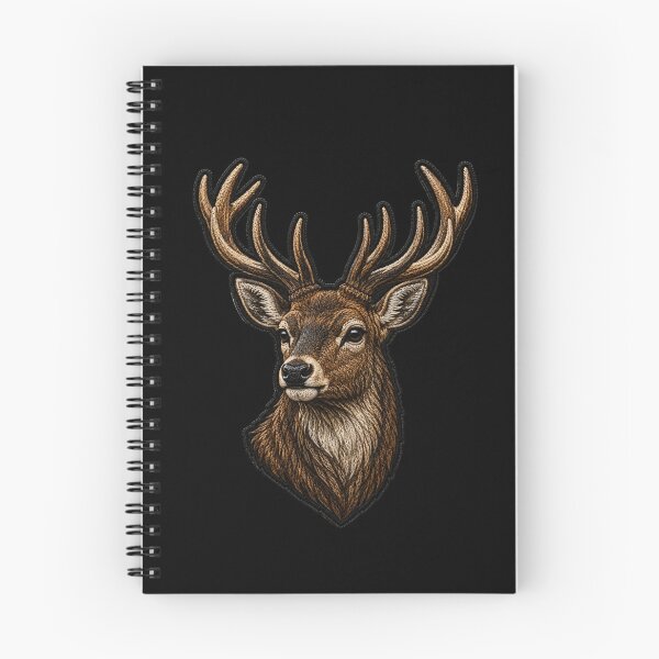 Item preview, Premium Stag Deer Embroidery Patch | Luxury Antler Satin Stitch Design designed and sold by ColorSplash123.