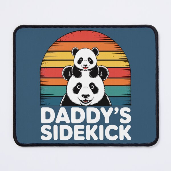 Item preview, Daddy’s Sidekick Panda Shirt – Cute Retro Panda Family Design designed and sold by Biedroneczka.