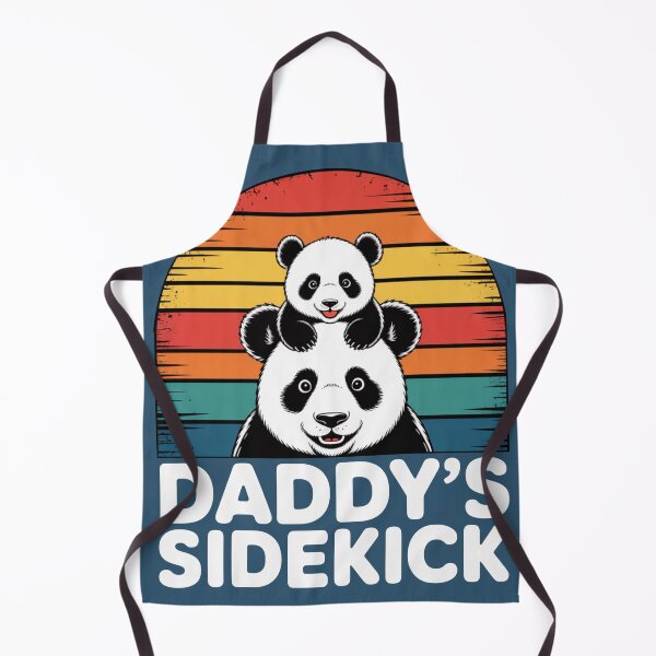 Item preview, Daddy’s Sidekick Panda Shirt – Cute Retro Panda Family Design designed and sold by Biedroneczka.