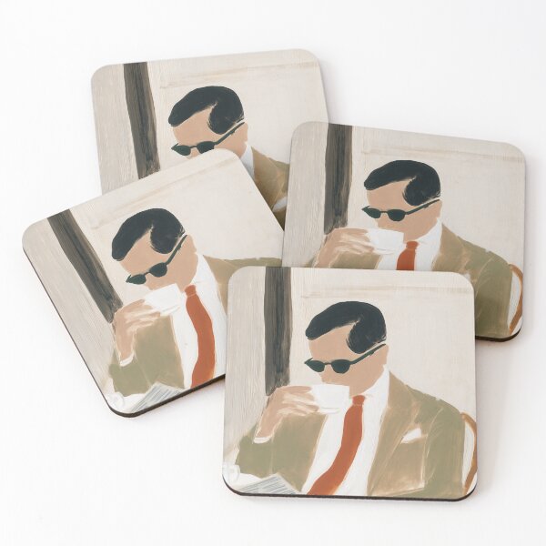 Item preview, Retro Mid-Century Coffee Gentleman Painting designed and sold by Maisonsucces.