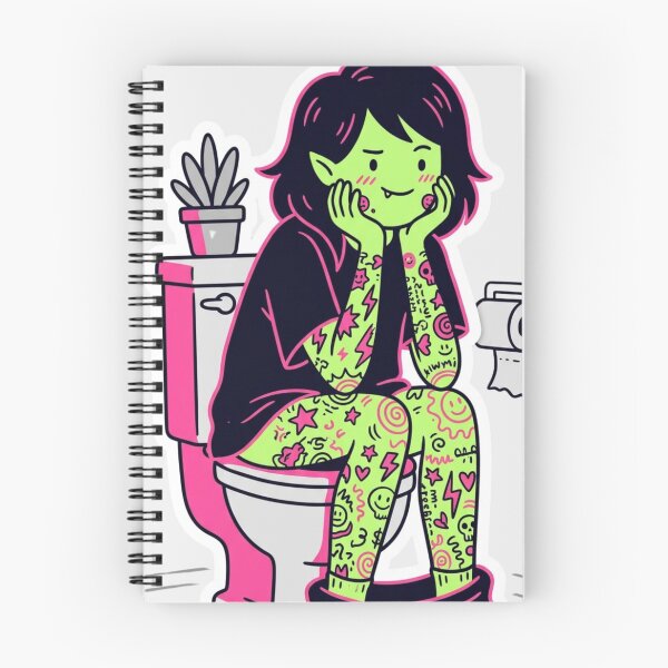 Item preview, “Toilet-Tatted Daydreamers & the Porcelain Prophecy” designed and sold by Print Fiction.