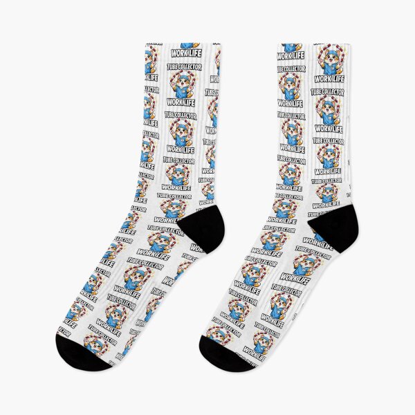 Item preview, Funny Cute Cat Phlebotomist Tube Collector Work Life Meme – Medical Humor Design for National Phlebotomist Recognition Week designed and sold by ClinicalHubs.