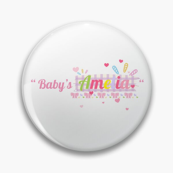 Item preview, Baby's Amelia Cute Pastel Typography Design designed and sold by ammiespy.