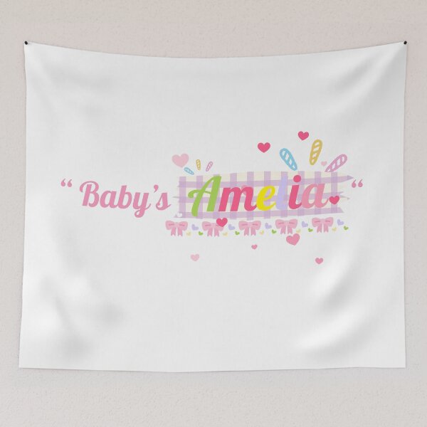 Item preview, Baby's Amelia Cute Pastel Typography Design designed and sold by ammiespy.