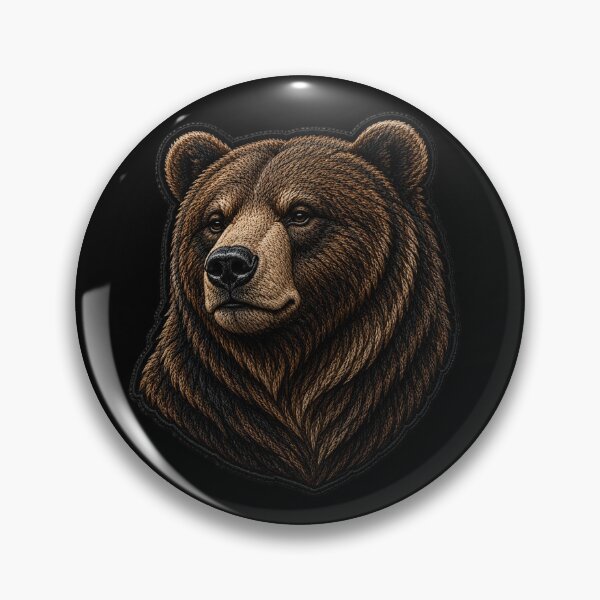 Item preview, Stylish Bear Embroidery Patch | Premium Streetwear Satin Stitch Design designed and sold by ColorSplash123.