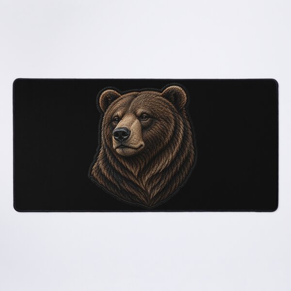Item preview, Stylish Bear Embroidery Patch | Premium Streetwear Satin Stitch Design designed and sold by ColorSplash123.