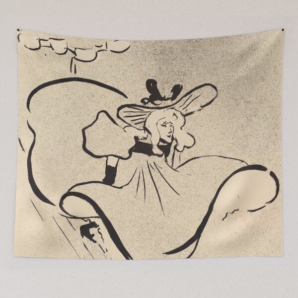 Item preview, Jane Avril by Henri de Toulouse-Lautrec | Vintage Paris Cabaret Art Nouveau Poster Print designed and sold by artofuniverse.