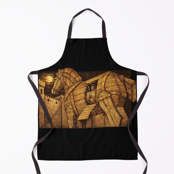Item preview, Trojan Horse Ancient Greek Art - Mythology History Wall Art Print designed and sold by Cust-tshirts.