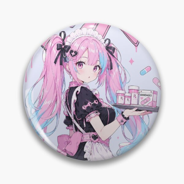 Artikelvorschau, Menhera Maid Anime Girl Pastel Gothic Streetwear Art entworfen und verkauft von HeyChickasClubX.