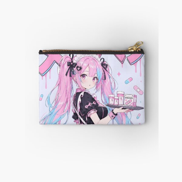 Item preview, Menhera Maid Anime Girl Pastel Gothic Streetwear Art designed and sold by HeyChickasClubX.