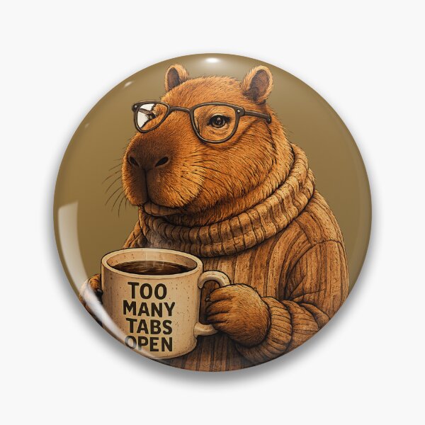 Item preview, Too Many Tabs Open designed and sold by BigBrainPrints.