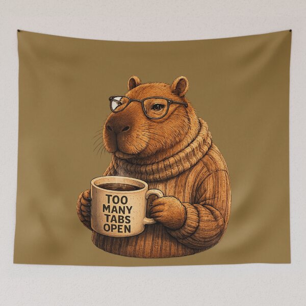 Item preview, Too Many Tabs Open designed and sold by BigBrainPrints.