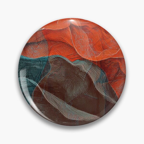 Item preview, Abstract Orange and Green Ruffles designed and sold by ZedColors.