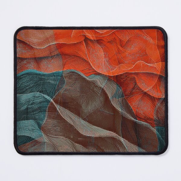 Item preview, Abstract Orange and Green Ruffles designed and sold by ZedColors.