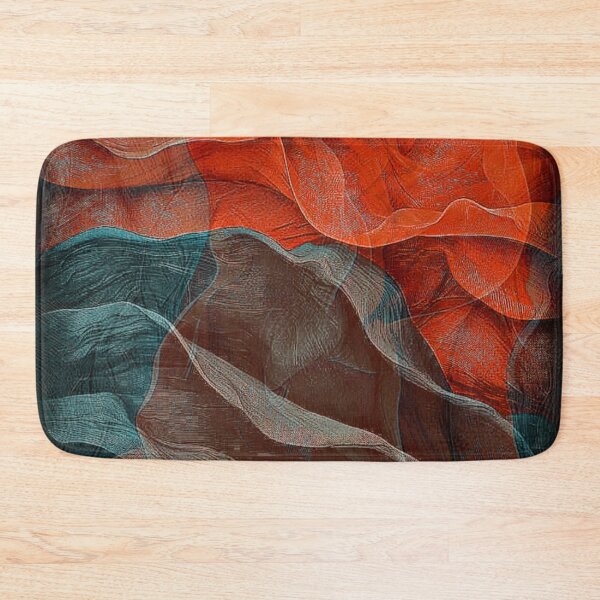 Item preview, Abstract Orange and Green Ruffles designed and sold by ZedColors.