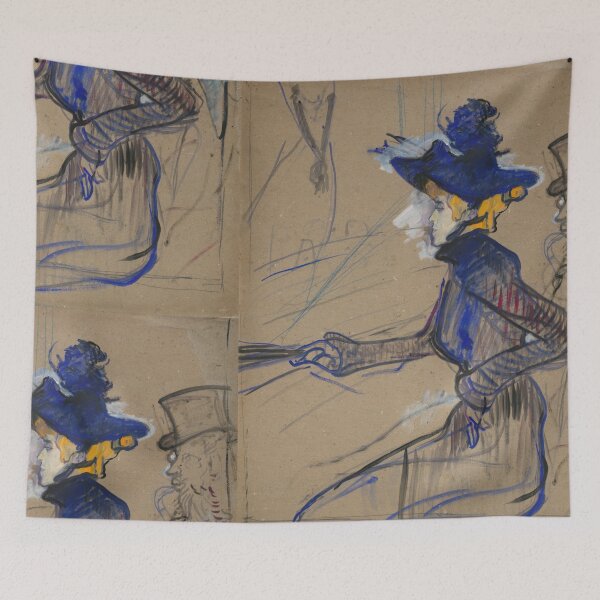 Item preview, Jane Avril au Divan Japonais by Henri de Toulouse-Lautrec | Vintage Paris Nightlife Art Poster Print designed and sold by artofuniverse.