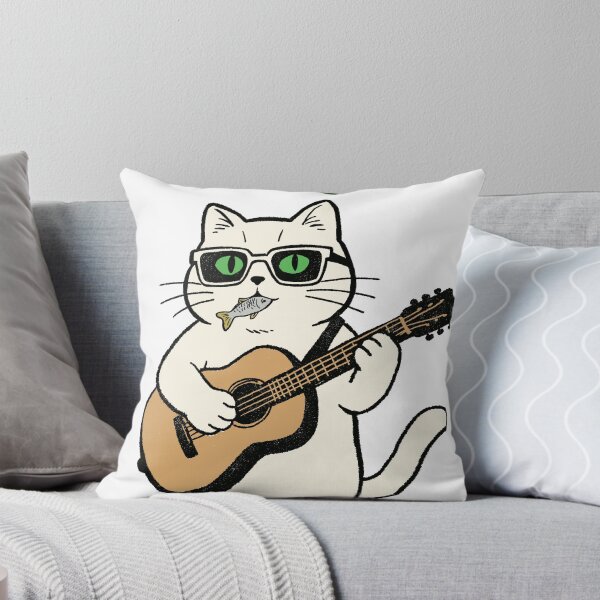 Item preview, Retro Busking Cat designed and sold by SugarCore.