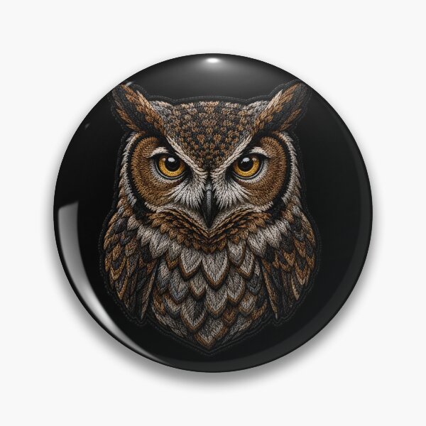 Item preview, Premium Owl Embroidery Patch | Luxury Feather Satin Stitch Design designed and sold by ColorSplash123.