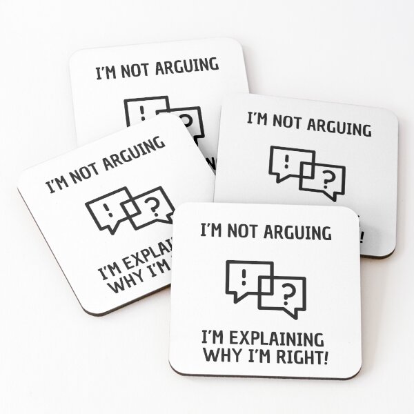 Item preview, I'm not arguing! I'm explaining why I'm right! designed and sold by Cami & Co. Design.