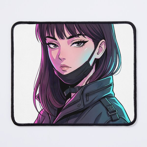 Item preview, Midnight Glare | Cyberpunk Anime Girl & Techwear Aesthetic designed and sold by OVERRIDESTUDIOS.
