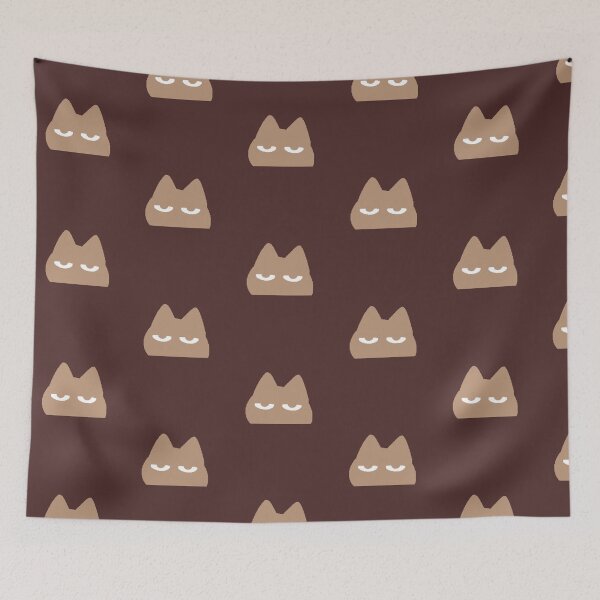 Item preview, Minimalist Sleeping Brown Cat Judgy Cat Aesthetic designed and sold by AstronautMerch.