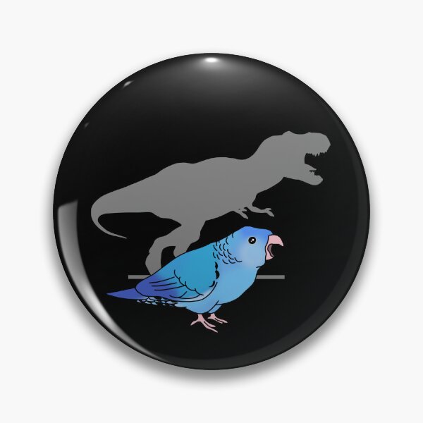 Item preview,  T-rex Blue Lineolated Parakeet designed and sold by FandomizedRose.