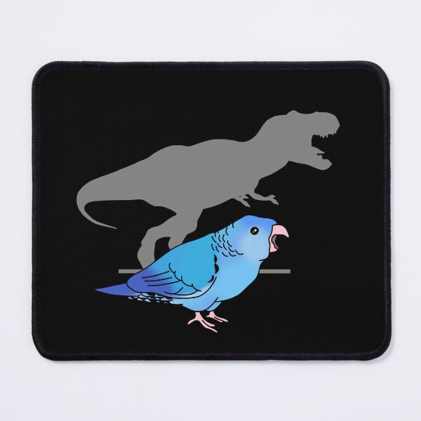 Item preview,  T-rex Blue Lineolated Parakeet designed and sold by FandomizedRose.