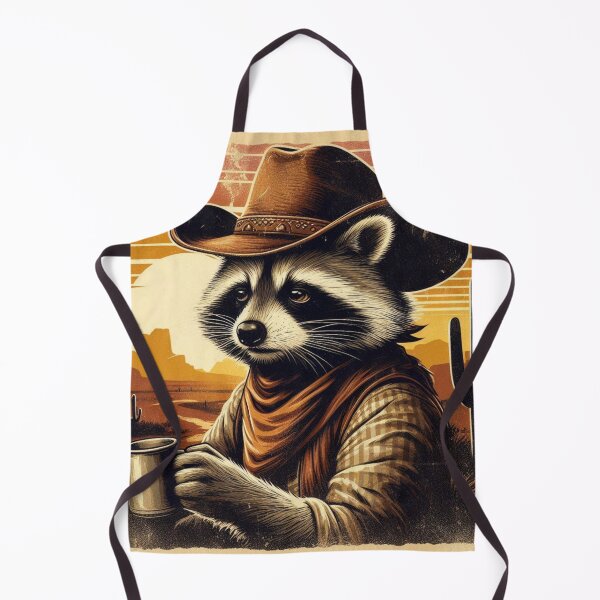 Item preview, Cowboy Raccoon – Desert Sunset Western Art designed and sold by Dogandesighn.