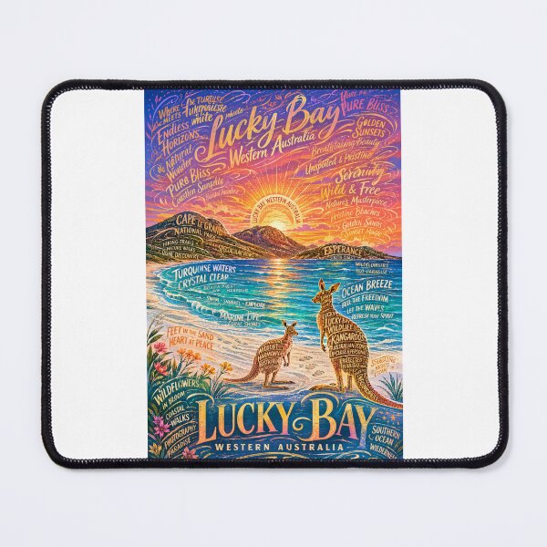 Item preview, Lucky Bay Western Australia Cape Le Grand National Park Kangaroos designed and sold by Places On Earth.