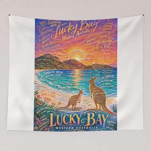 Item preview,  Lucky Bay Western Australia Cape Le Grand National Park Kangaroos designed and sold by Places On Earth.