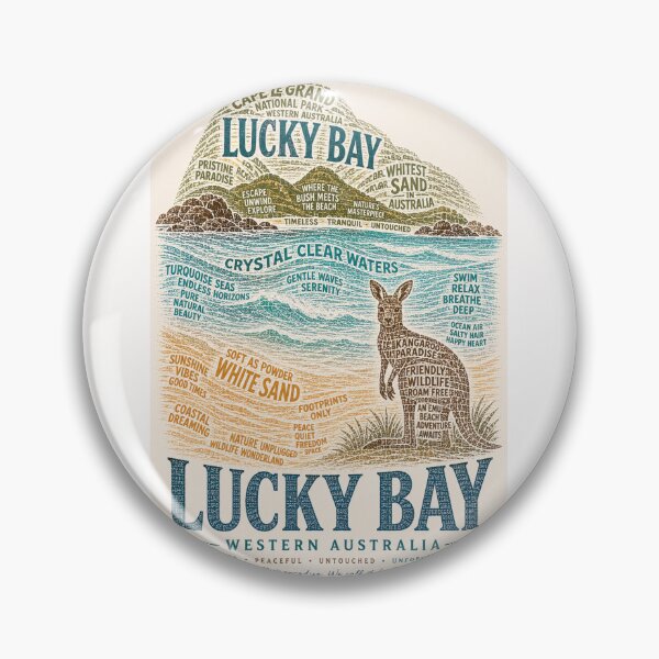 Item preview, Lucky Bay Western Australia Cape Le Grand Crystal Waters designed and sold by Places On Earth.