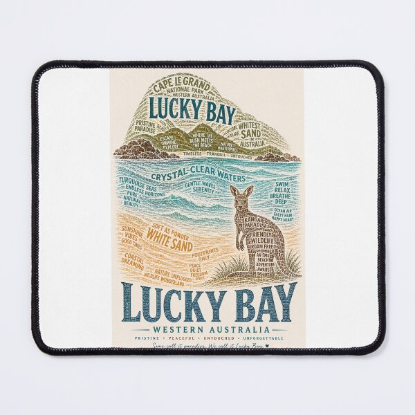 Item preview, Lucky Bay Western Australia Cape Le Grand Crystal Waters designed and sold by Places On Earth.