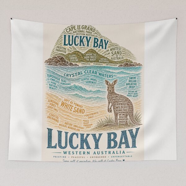 Item preview, Lucky Bay Western Australia Cape Le Grand Crystal Waters designed and sold by Places On Earth.