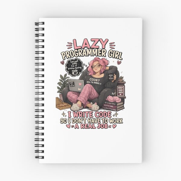 Item preview, Lazy Programmer Girl – Funny Coding designed and sold by YamiSociety.