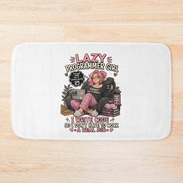 Item preview, Lazy Programmer Girl – Funny Coding designed and sold by YamiSociety.