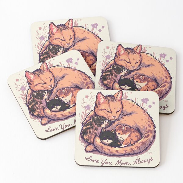 Item preview, Love You Mom Always Cat Family designed and sold by Sky-bully.