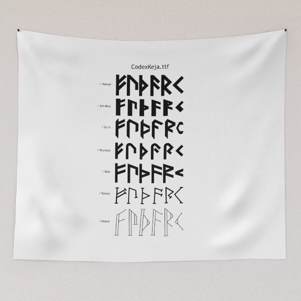 Item preview, Futhark in CodexKeja.ttf - Dark designed and sold by TotalKejas.