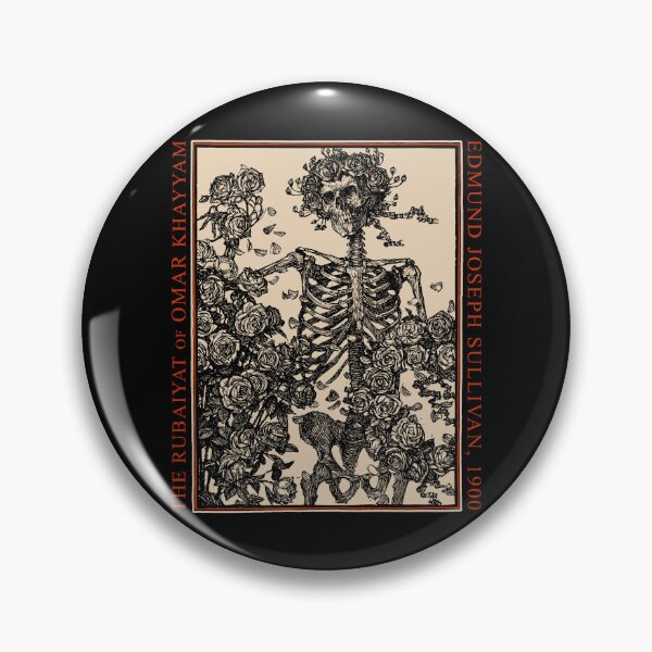 Item preview, Rubaiyat of Omar Khayyam, Vintage Art, Gothic, Skeleton & Roses designed and sold by Proverbial Wisdom Design.