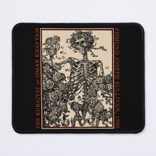 Item preview, Rubaiyat of Omar Khayyam, Vintage Art, Gothic, Skeleton & Roses designed and sold by Proverbial Wisdom Design.