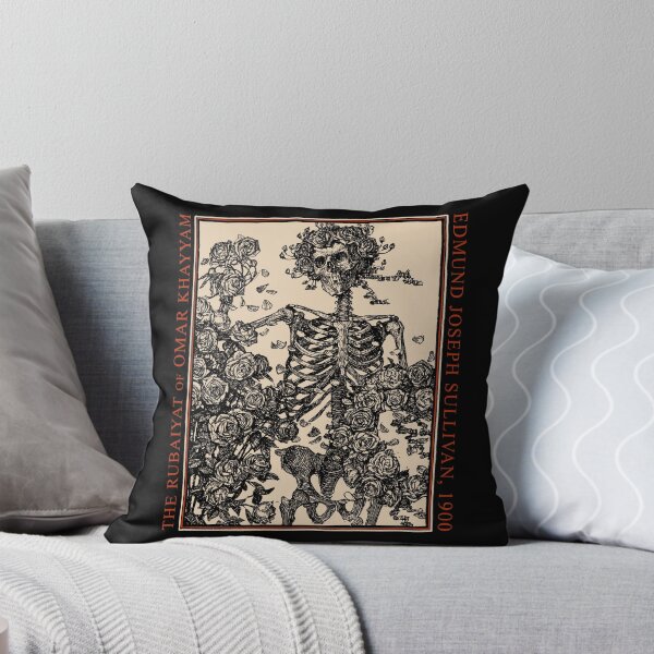 Item preview, Rubaiyat of Omar Khayyam, Vintage Art, Gothic, Skeleton & Roses designed and sold by Proverbial Wisdom Design.